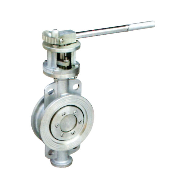 雙向金屬硬密封手動對夾蝶閥