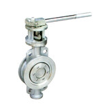 雙向金屬硬密封手動對夾蝶閥