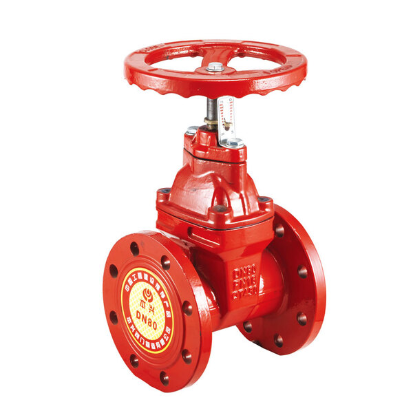 帶標尺溝槽式閘閥