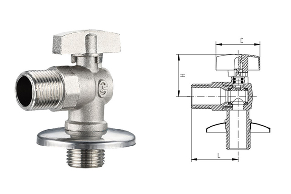 219黃銅直角球閥