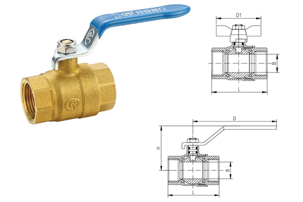 202/202A黃銅全通徑球閥