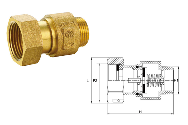 415A 黃銅表后止回閥