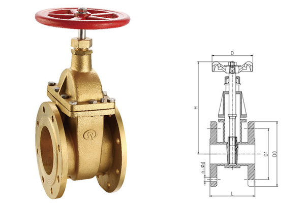 107 黃銅法蘭閘閥