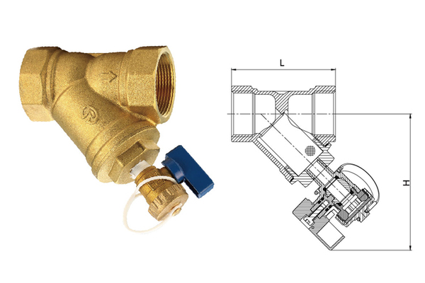 604B 黃銅帶排污過濾器