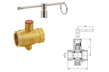 225A黃銅帶鎖測(cè)溫球閥