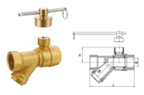 246S黃銅磁性鎖閉過(guò)濾器球閥